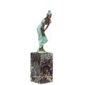 Female Figure Art Collection Hand-Made Girl Decor Brass Statue TPE-741